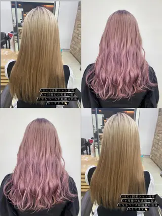 ロング カラー ヘアアレンジ TSUNA 🌙 Lim 五反田のマツエク・マツパデザイン