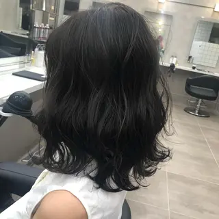 ミディアム カラー ヘアアレンジ 美髪矯正/透明感カラ ー🫧YUUKI🫧のヘアスタイル