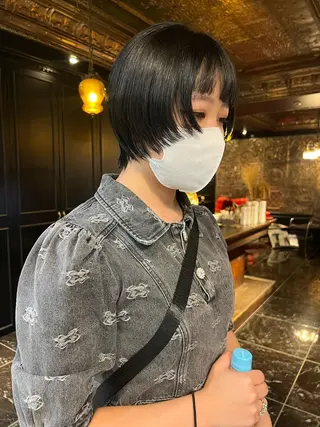 ミディアム カラー haco＋所属・圧倒的デザイン力 店長🎨RENAのヘアスタイル