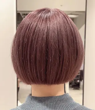ショート カラー スキバサミを使わない カット🌼唯🌼のヘアスタイル