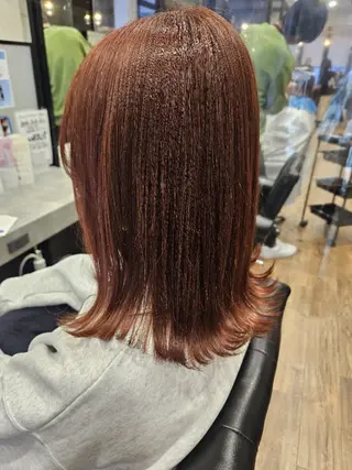 ミディアム カラー 関口 友菜のヘアスタイル