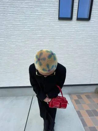 カラー メンズ MOKA🌼 淵野辺デザインカラーのヘアスタイル