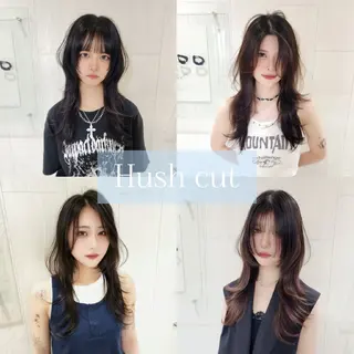 セミロング カラー レイヤーカット/ ウルフカット/大橋 のヘアスタイル