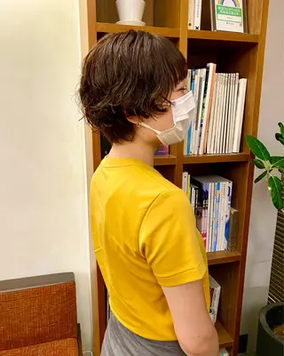 ショート パーマ Paddle所属・似合わせレイヤー/ ニュアンスパーマ高倉のヘアスタイル
