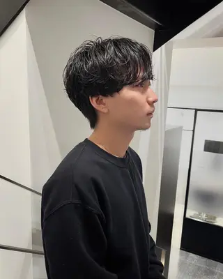 パーマ メンズ 【センターパート】 ETO／江藤翼の眉毛・アイブロウイメージ