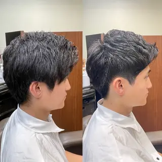 ショート パーマ メンズ 💈トレサンパ 💈金山駅✂︎愛実のヘアスタイル