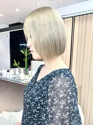 ショート 縮毛矯正/韓国ヘア /ブリーチ/ヒロのヘアスタイル