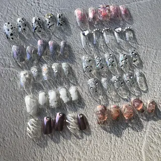 ネイル パラあり！フィルイン 美フォルムのネイルデザイン