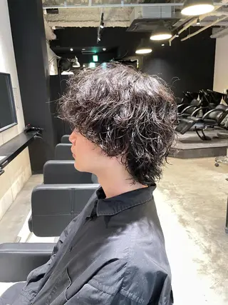 パーマ メンズカット 文山 翔世のヘアスタイル