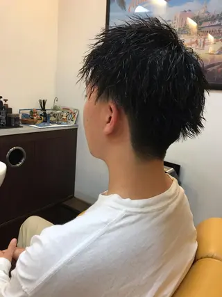 パーマ メンズ 【コテパーマ】イトウ シンゴのヘアスタイル
