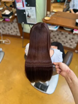 ロング 森田敦 縮毛矯正/髪質改善のヘアスタイル