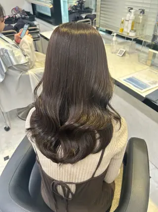 セミロング 💖艶と似合わせ💖 カラーカット💖のヘアスタイル