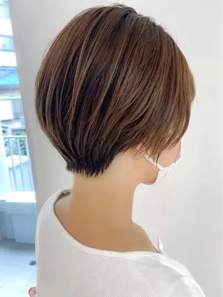ショート 鈴木弥月/大人ボブ× 透明感カラーのヘアスタイル