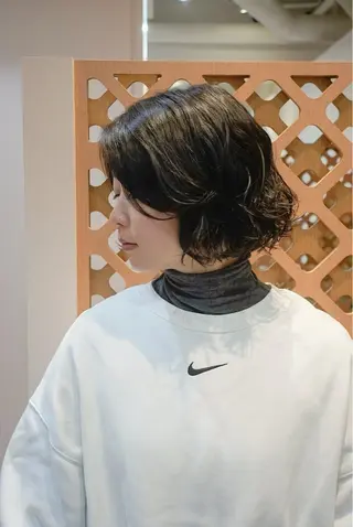 ショート パーマ 川間 将彦のヘアスタイル