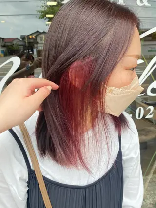 ミディアム 立野 希沙のヘアスタイル