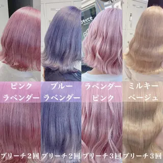 ミディアム 🤍ムラ修正ブリーチ 🤍原宿/YUUのヘアスタイル