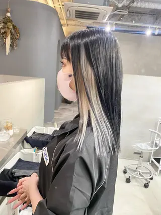 セミロング カラー 前橋 姫奈のヘアスタイル