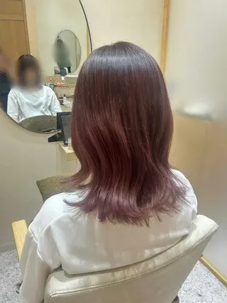ミディアム カラー Yamamoto 半個室美容室zinaのヘアスタイル