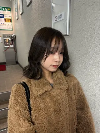 ミディアム カラー 透明感カラー 🧚‍♂️さえのヘアスタイル