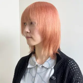 ショート カラー ブリーチ×似合わせハ イトーン🍎ののかのヘアスタイル
