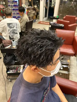 ショート パーマ メンズ 湘南のパーマ職人 🔥清水琉葵🔥のヘアスタイル