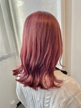 セミロング カラー 👑髪質改善カラー 中垣斗希のヘアスタイル