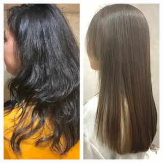 ロング クラッチムク博多小川 旭のヘアスタイル