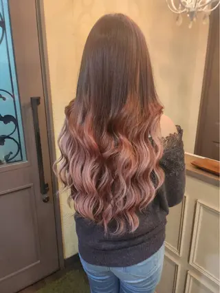 ロング ヘアアレンジ MagicMush ✴︎シールエクステのヘアスタイル