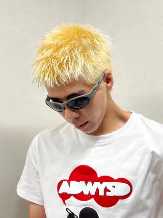 メンズ 透明感カラー/ ダブルカラー /ソラのヘアスタイル