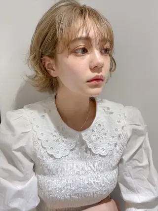 ショート カラー ヘアアレンジ cherir髪質改善 パーソナルカラー診断のヘアスタイル
