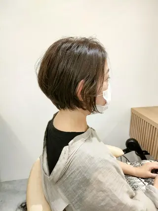 ショート カラー 【似合わせ・レイヤー ・パーマ】海気のヘアスタイル