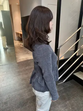 ミディアム カラー mao | 柔らか艶カラー🫧のヘアスタイル