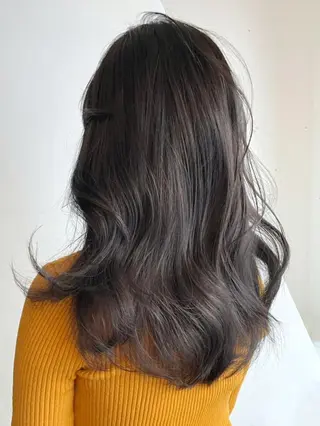 セミロング カラー パーマ ヘアアレンジ ITbyALBUM 藤沢店のヘアスタイル