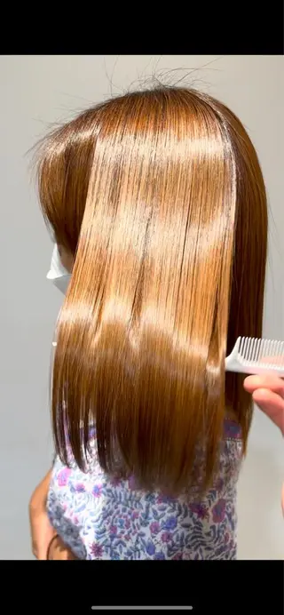 セミロング 【髪質改善/透明感】 上野 聖斗のヘアスタイル