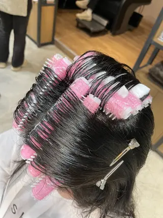 セミロング カラー パーマ 一箭 恵梧/ロングヘアのヘアスタイル