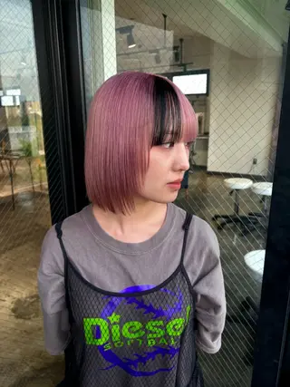 ロング カラー 💫miyu💫デザ インカラー/アレンジのヘアスタイル