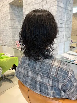ミディアム パーマ メンズ 🫧ヒシダアキ taboo.i🫧のヘアスタイル