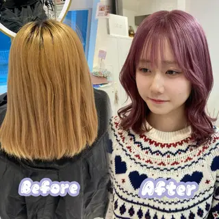 ショート カラー 名駅/ハイトーン /Y2k/YUNAのヘアスタイル