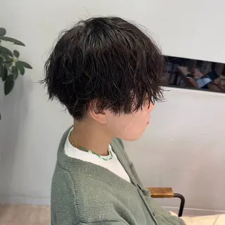 ショート パーマ yui 🎀 Men's 特化のヘアスタイル