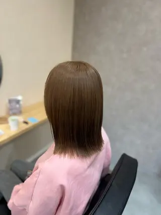 セミロング カラー 🎀透明感カラー /似合わせカット🎀のヘアスタイル