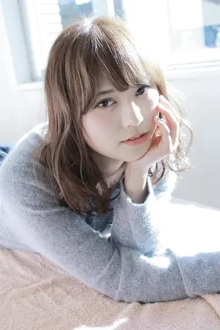 ミディアム セミロング パーマ カラー 伊藤 功士のヘアスタイル