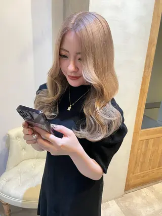 セミロング 山岡 拓也のヘアスタイル