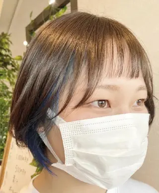ショート カラー 'Olu'Olu    ひかるのヘアスタイル