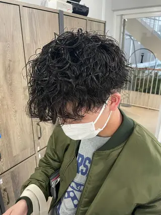 ミディアム パーマ メンズ メンズ似合わせ🪞 kotoriのヘアスタイル