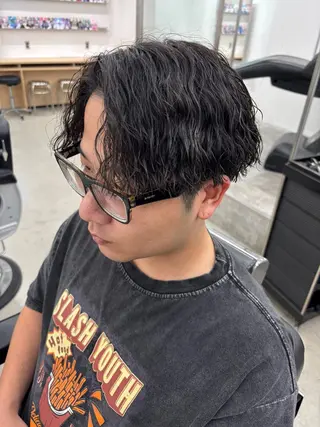 パーマ メンズ 🔥波巻き/ツイスパ 特化🔥メンズパーマのヘアスタイル