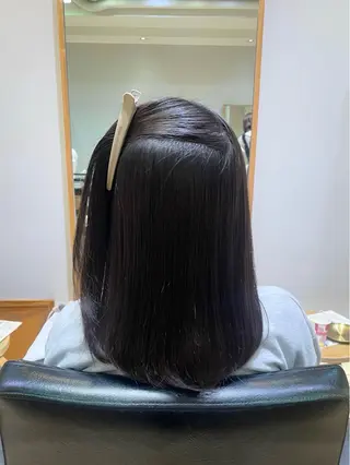 ミディアム パーマ 縮毛矯正/レイヤー 🌙児玉光瑠のヘアスタイル
