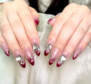 ネイル アヤメネイル 最新チップスカルプのネイルデザイン