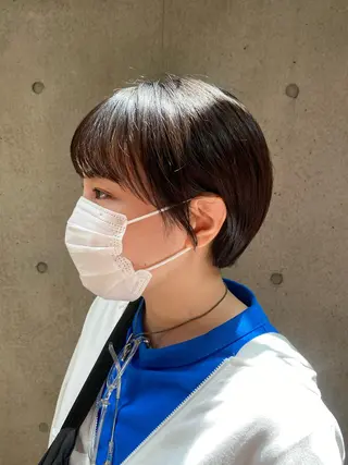 ショート 大人可愛い♡コテ巻き パーマ🌼杉田 萌恵のヘアスタイル