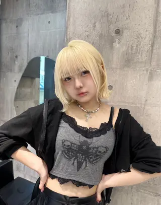 ショート カラー 【色落ちまで可愛い】 mao🐩💜のヘアスタイル