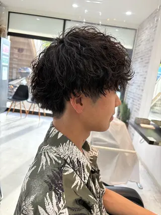 パーマ メンズ 美容室シャルム⭐️ 清水　勇希🩷のヘアスタイル
